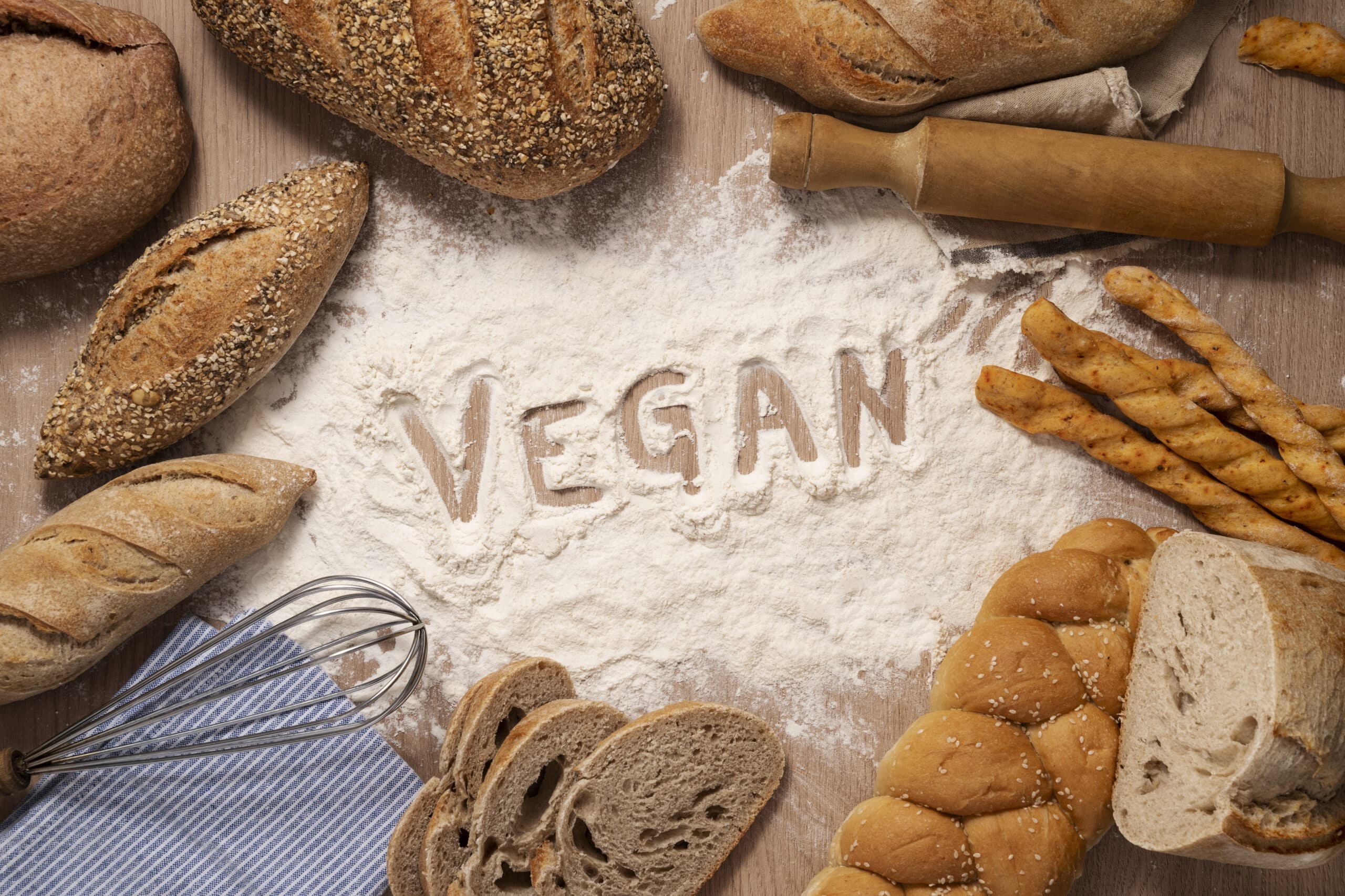 view vegan baked products arrangement